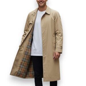 Vintage BURBERRY Camden Trench Coat Nova Check Garbardine Jacket